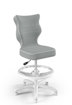 Drehstuhl Petit, für Kinder von 119 bis 142 cm – Grau