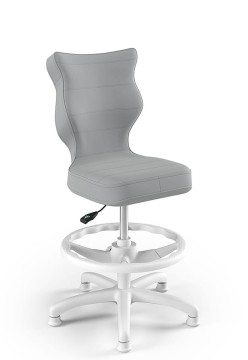 Drehstuhl Petit, für Kinder von 119 bis 142 cm – Grau