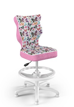 Drehstuhl Petit, für Kinder von 119 bis 142 cm – Schmetterlinge