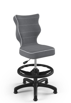 Drehstuhl Petit, für Körpergröße von 133 bis 159 cm – Grau