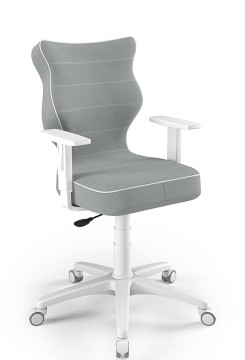Drehstuhl Petit, für Körpergröße von 146 bis 176 cm – Grau