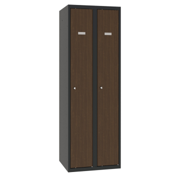 Metallspind mit Holzdekor-Türen Sum 320 W Teak