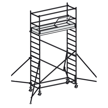 Fahrbares Aluminiumgerüst 7074/05