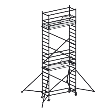 Fahrbares Aluminiumgerüst 7074/07