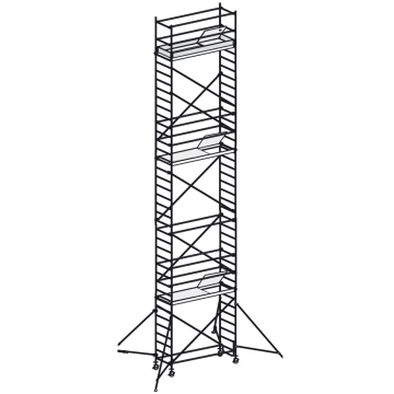 Fahrbares Aluminiumgerüst 7074/11