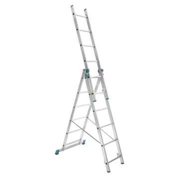 Dreiteilige Aluminium-Mehrzweckleiter 76xx – Typen von 3x6 bis 3x12