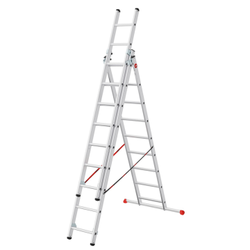 Dreiteilige Aluminium-Hobbyleiter 66xx – Typen von 3x7 bis 3x11