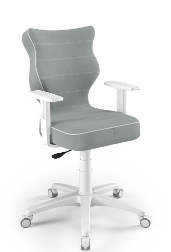 Drehstuhl Petit, für Körpergröße von 159 bis 188 cm – Grau