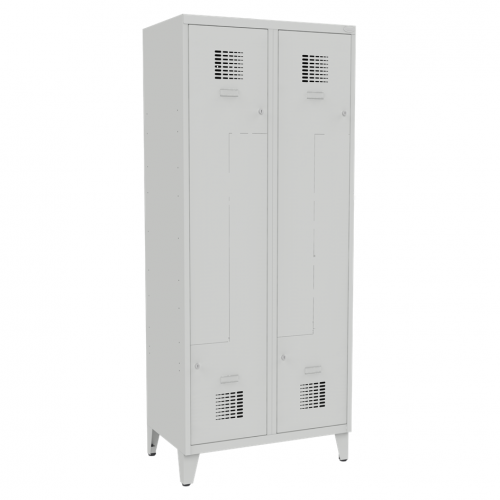 Viertüriger Metall-Garderobenschrank mit Z-Türen Sul 42 Wn lx