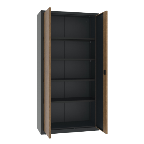 Metallschrank mit Holzdekor-Türen Sbm 203 Eiche