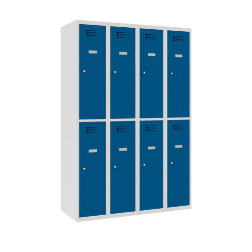 Metallspind mit blauer Tür Sus 342 W