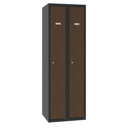 Metallspind mit Holzdekor-Türen Sum 320 W Teak