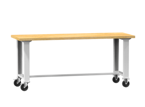 Fahrbare Werkbank mit Holzplatte MPS1-820