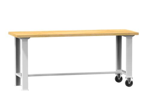 Fahrbare Werkbank mit Holzplatte MPS4-815