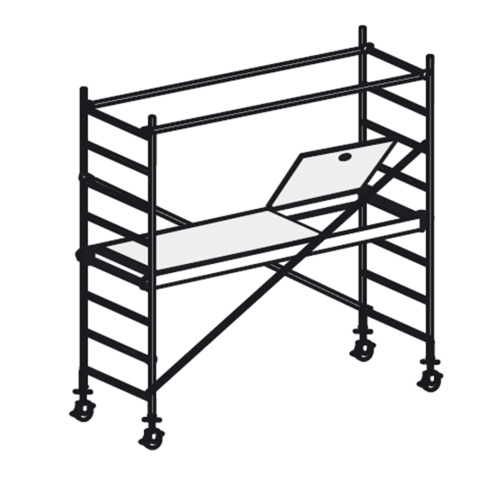 Fahrbares Aluminiumgerüst 7074/03