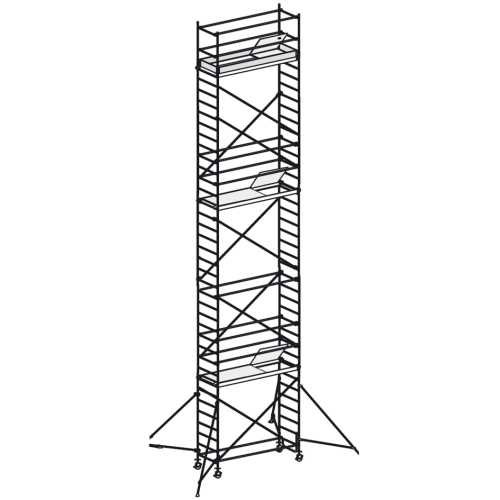 Fahrbares Aluminiumgerüst 7074/11