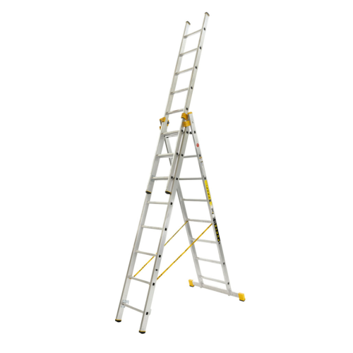 Dreiteilige Aluminium-Mehrzweckleiter 86xx – Typen von 3x8 bis 3x15
